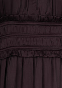 Langes Kleid „Cleli“ – Aubergine – Bild 3