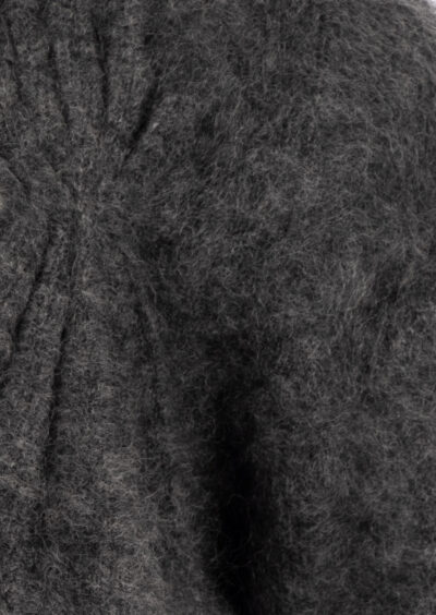 Wende-Strickjacke "Terrats" aus Wolle - Dunkelgrau – Bild 3