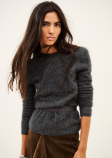 Wende-Strickjacke "Terrats" aus Wolle - Dunkelgrau – Bild 4