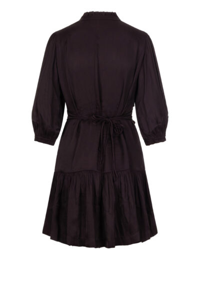 Kleid „Cyrilia“ – Aubergine – Bild 2