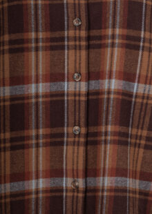 Kariertes Overshirt "Roxea" aus Baumwolle - Braun/Multi – Bild 3
