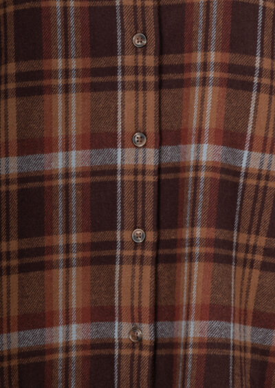 Kariertes Overshirt "Roxea" aus Baumwolle - Braun/Multi – Bild 3