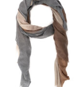 Souffle Semi Felted Degradee Schal - Brown