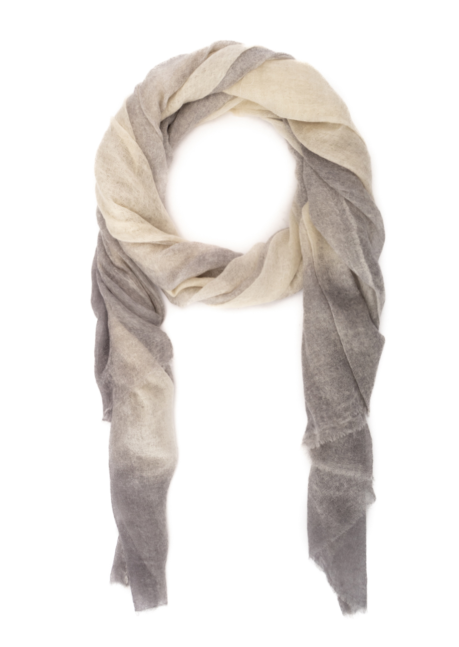 39665_S19-1-2 Dip-Dye Kaschmirschal - Grau – Bild 1
