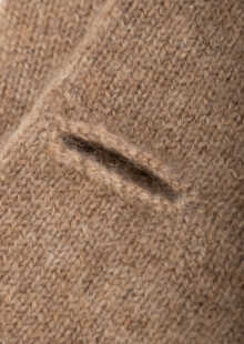 Fingerlose Handschuhe aus Kaschmir - Beige – Bild 2