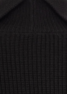 Kurzarm-Pullover "Ettas" aus Wolle - Schwarz – Bild 3