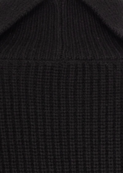Kurzarm-Pullover "Ettas" aus Wolle - Schwarz – Bild 3
