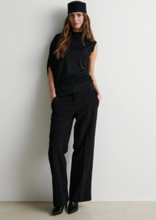Drape-Top "Voco" - Schwarz