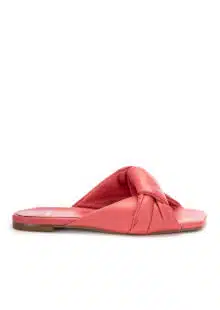 Pantoletten aus Leder in Hibiskus – Bild 2