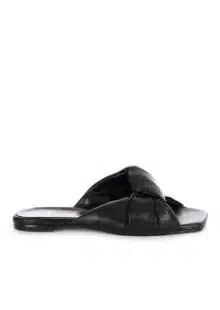 Pantoletten aus Leder in Schwarz – Bild 2