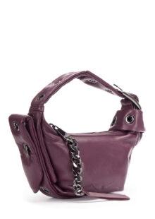 Tasche aus Glattleder Bordeaux – Bild 2