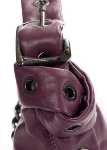 Tasche aus Glattleder Bordeaux – Bild 3
