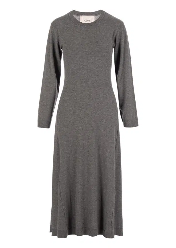Maxikleid Floor Grau