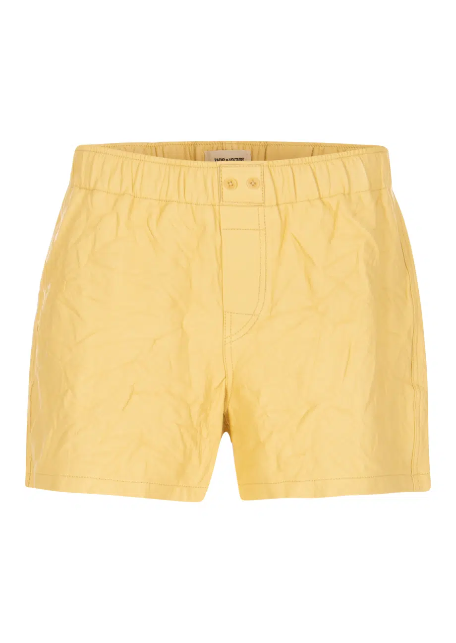36451_701-1 Zadig & Voltaire Ledershorts Gelb Zadig & Voltaire Ledershorts Gelb