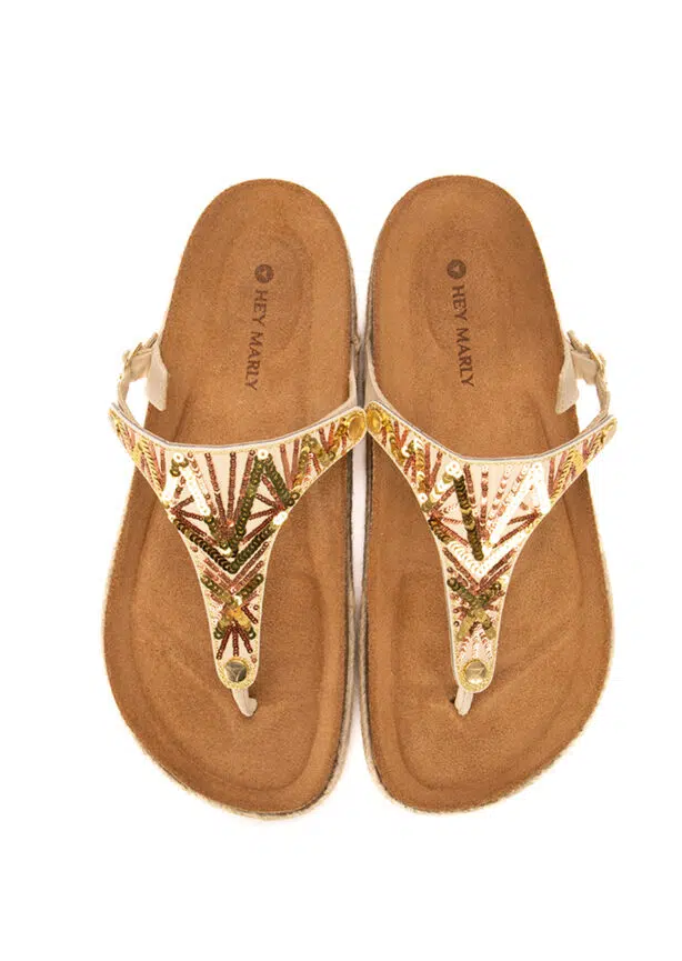 hey marly-topping-für Zehentrenner-mit Pailletten