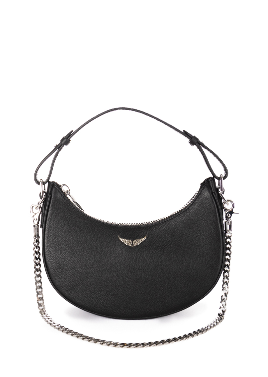 37058_WBA02401-0-3 Tasche aus Leder "Moonrock" Schwarz – Bild 1