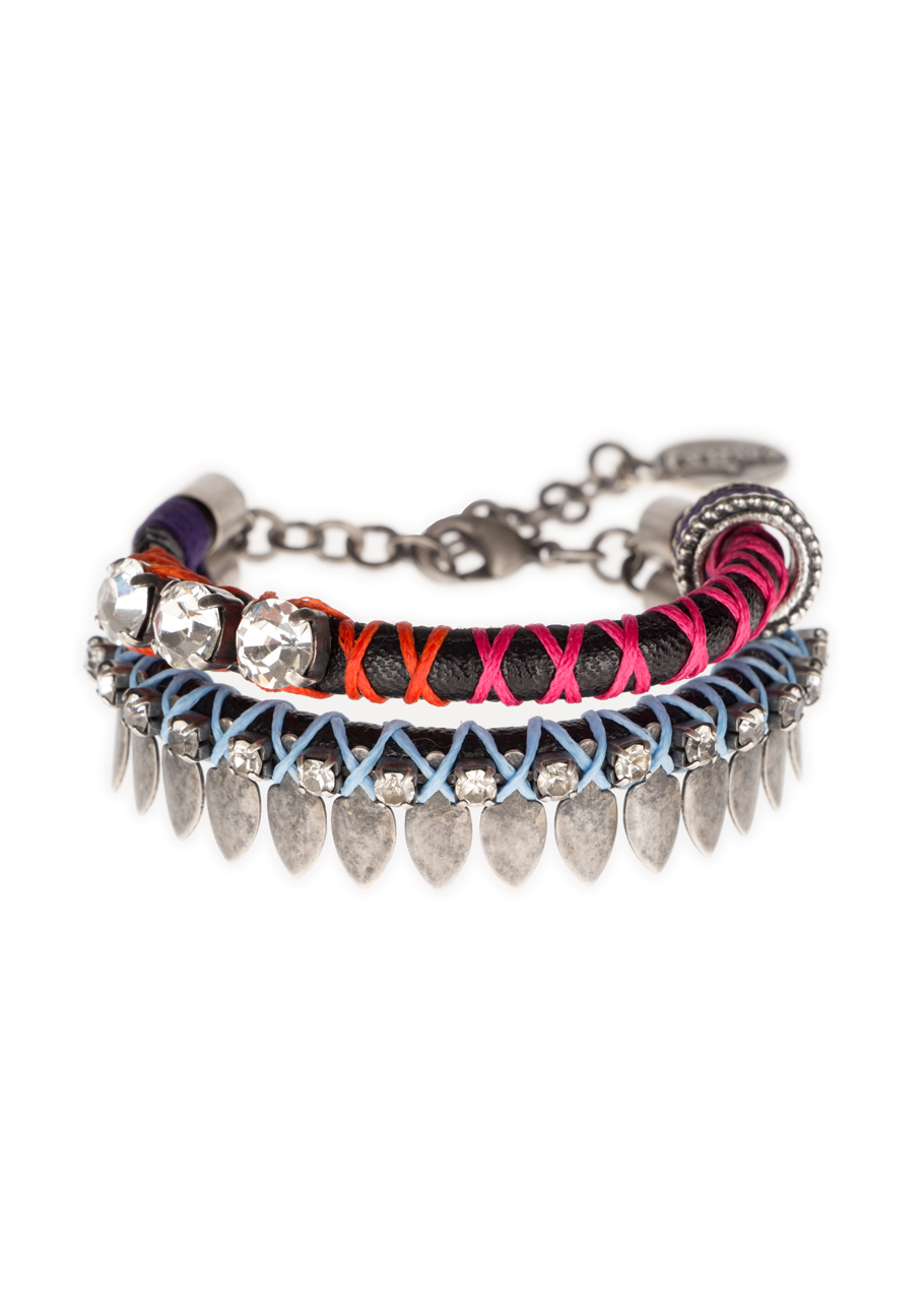 product_2_3_23852_rot_1 2-reihiges Lederarmband in schwarz – Bild 1