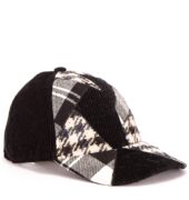 Kappe aus Cord in Schwarz