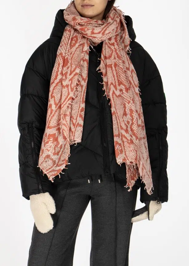 Schal aus Kaschmir mit Print-70937