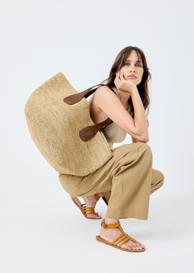 Shopper "Tokyo" aus Bast - Braun – Bild 2