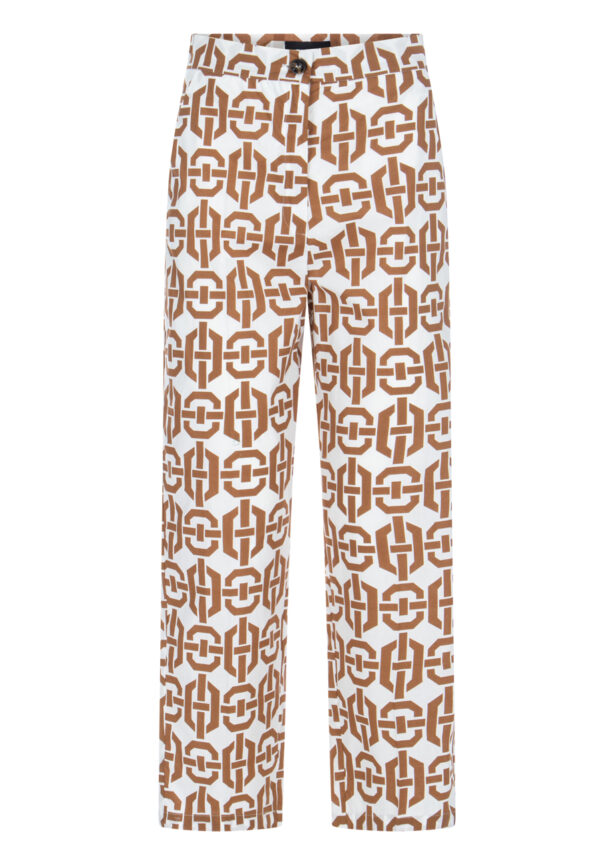 emme-hose-baumwolle-print-braun-weiß
