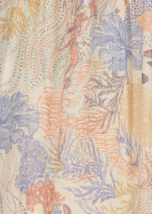 Bluse mit Aquarellprint – Pastell – Bild 3