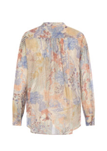 Bluse mit Aquarellprint – Pastell – Bild 2