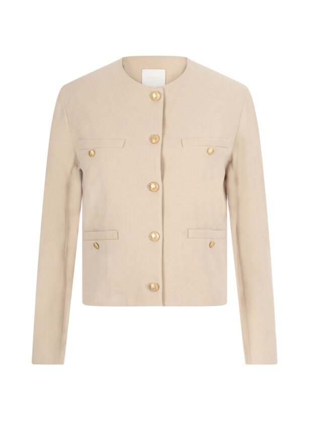 circolo-jacke-baumwolle-beige