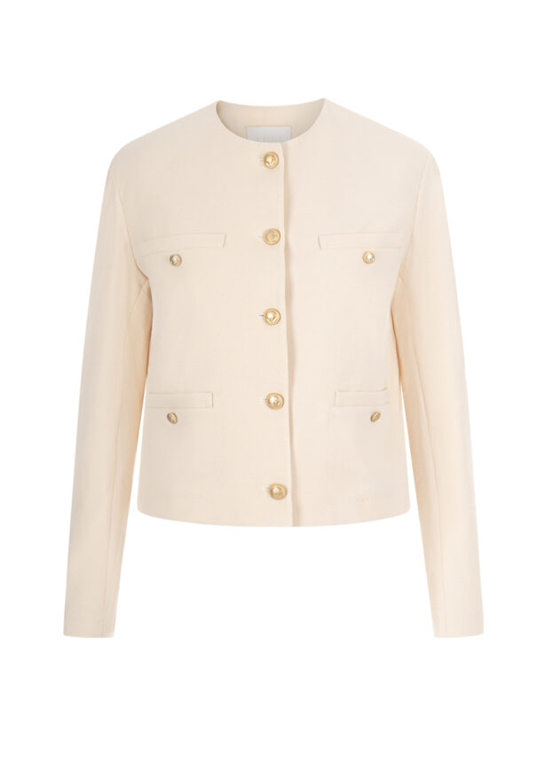 circolo-jacke-baumwolle-cremeweiß