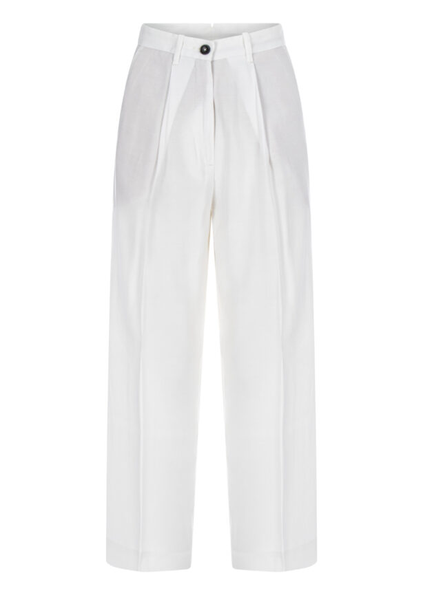 nine-in-the-morning-hose-culottes-viskose-weiß