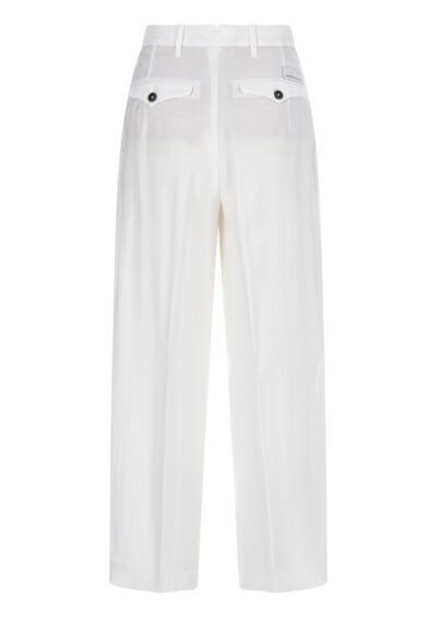 Culotte aus Viskose – Weiß – Bild 2