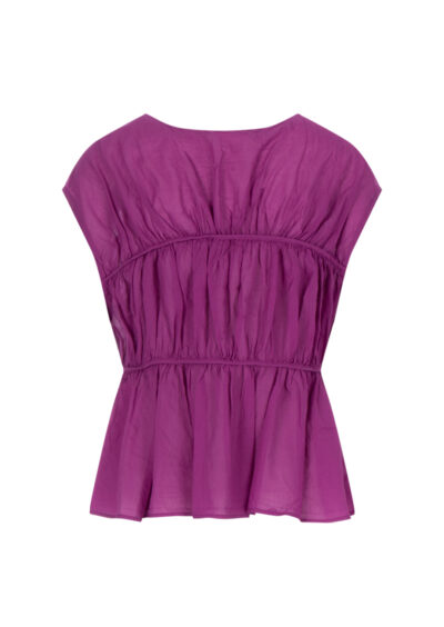 Top aus Baumwolle - Lila/Pink – Bild 2