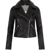 Oakwood-Lederjacke-Schwarz