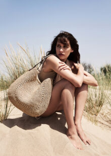 Bast-Tasche "Meva" - Dunkelbraun – Bild 2