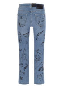Jeans „Paris straight Ancle“– Mittelblau – Bild 2