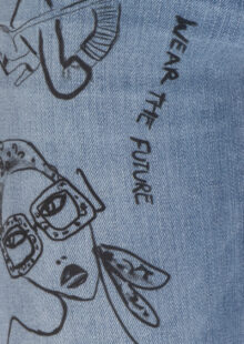Jeans „Paris straight Ancle“– Mittelblau – Bild 3